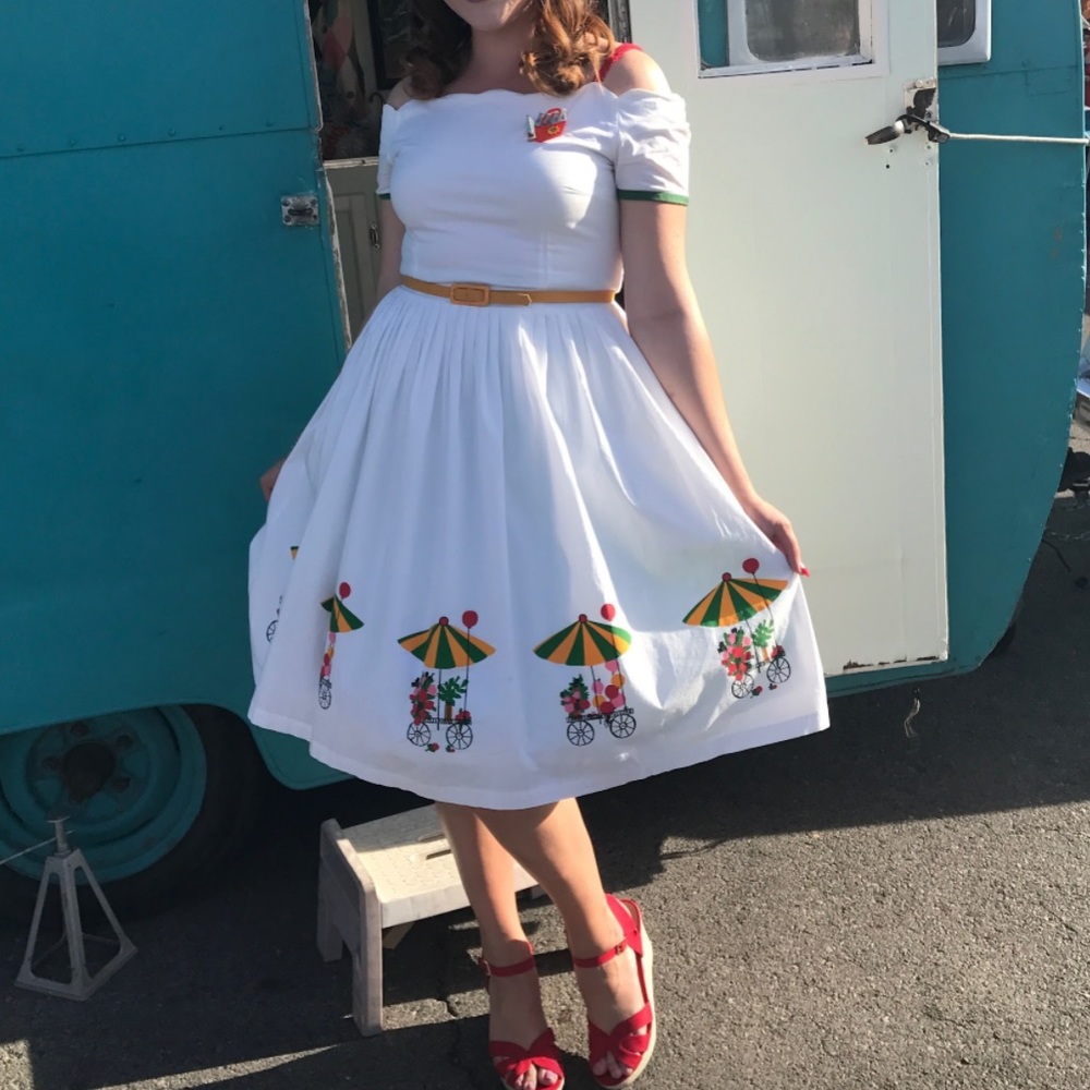 tatyana flower cart dress